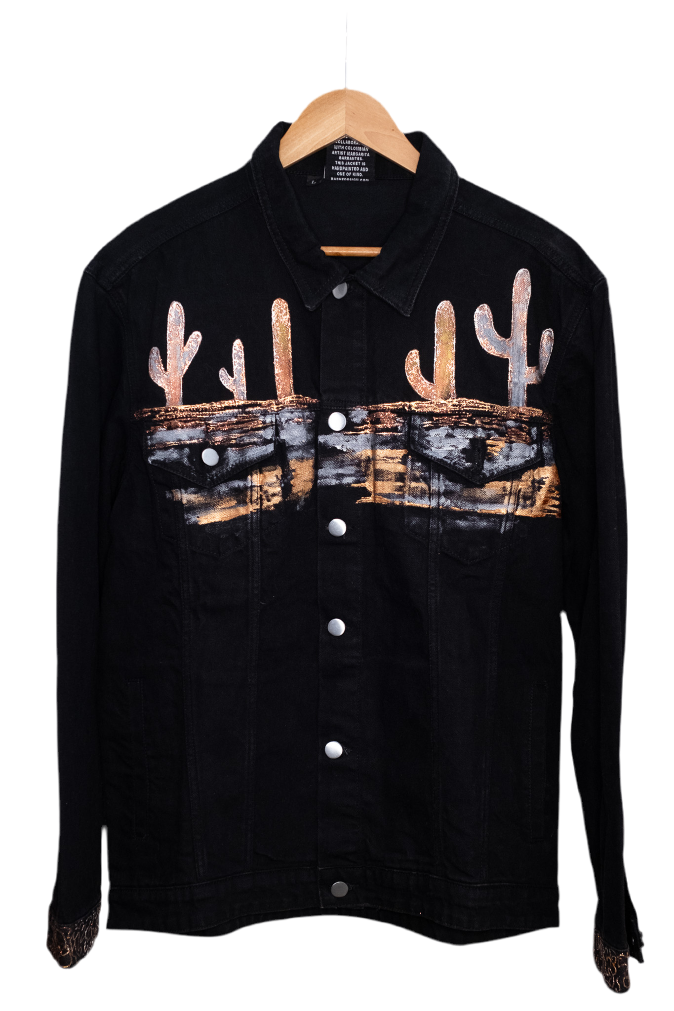 Desert Hand-Painted Denim Jacket