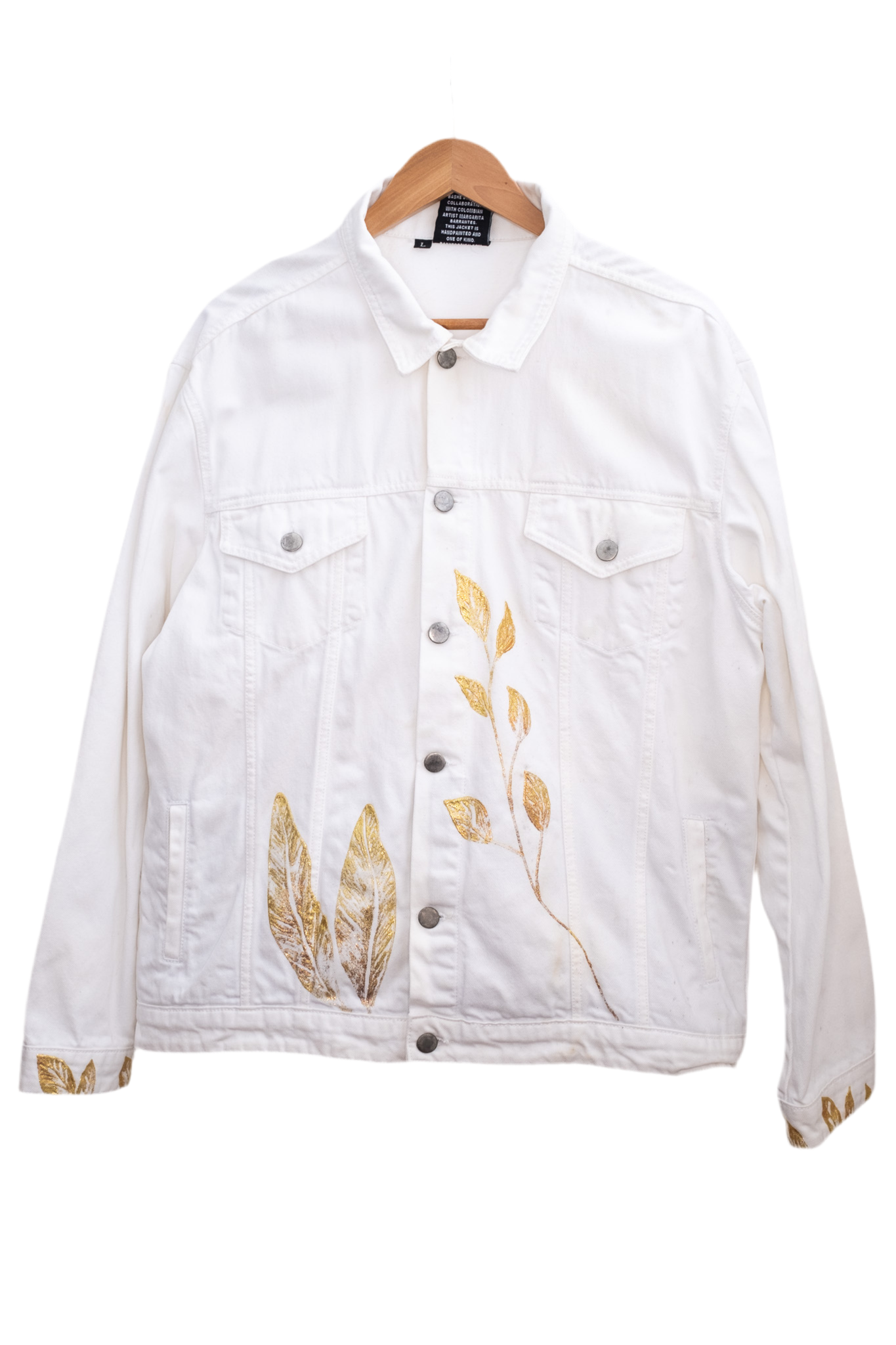 Goddess Hand-Painted Denim Jacket