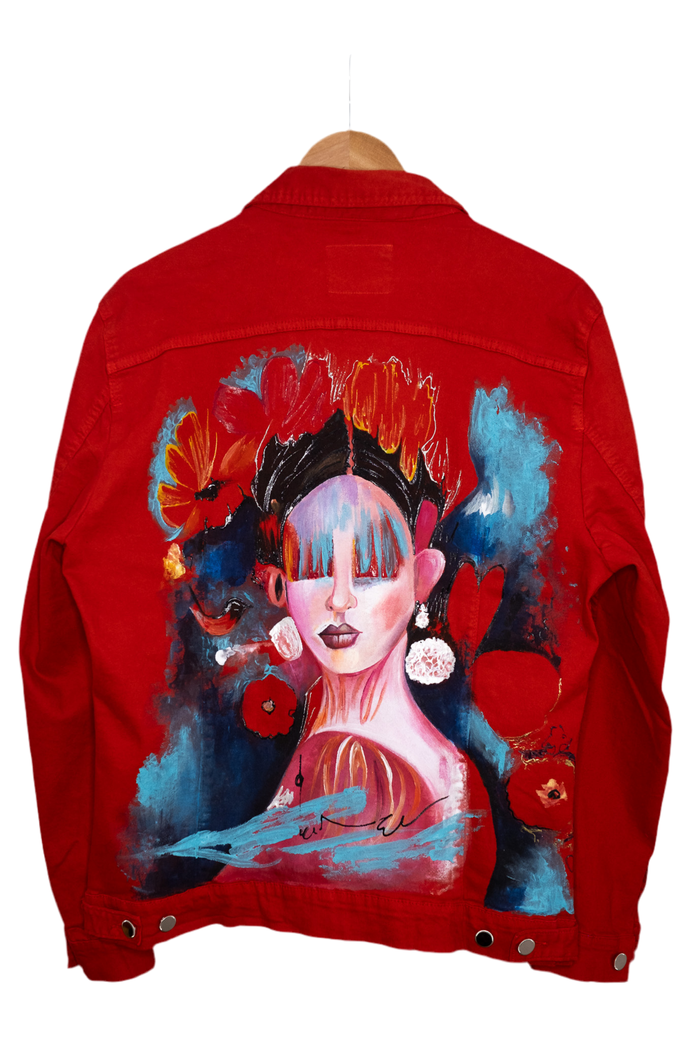 Penelope Hand-Painted Denim Jacket