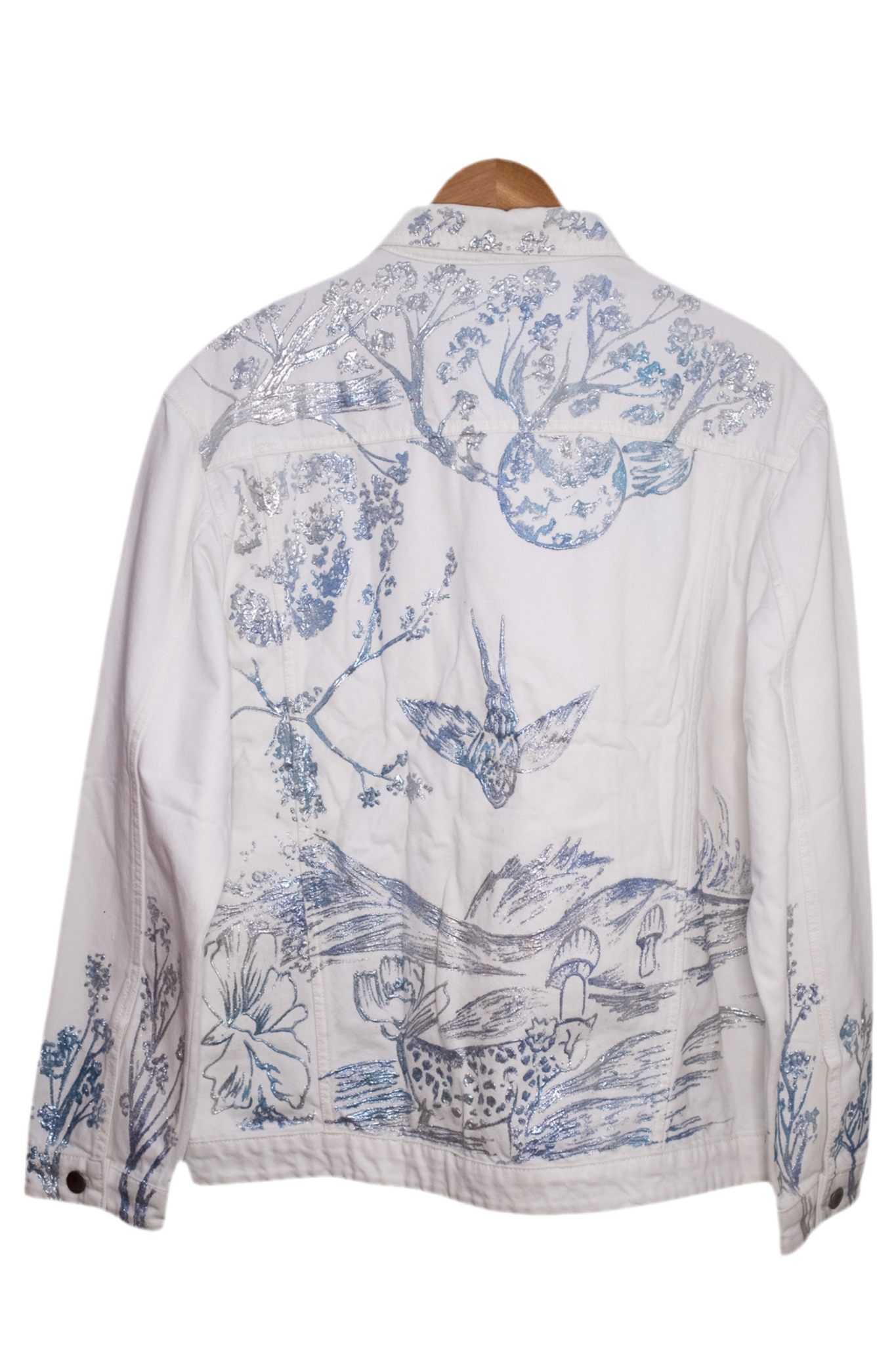 Free Bird Hand-Painted Denim Jacket