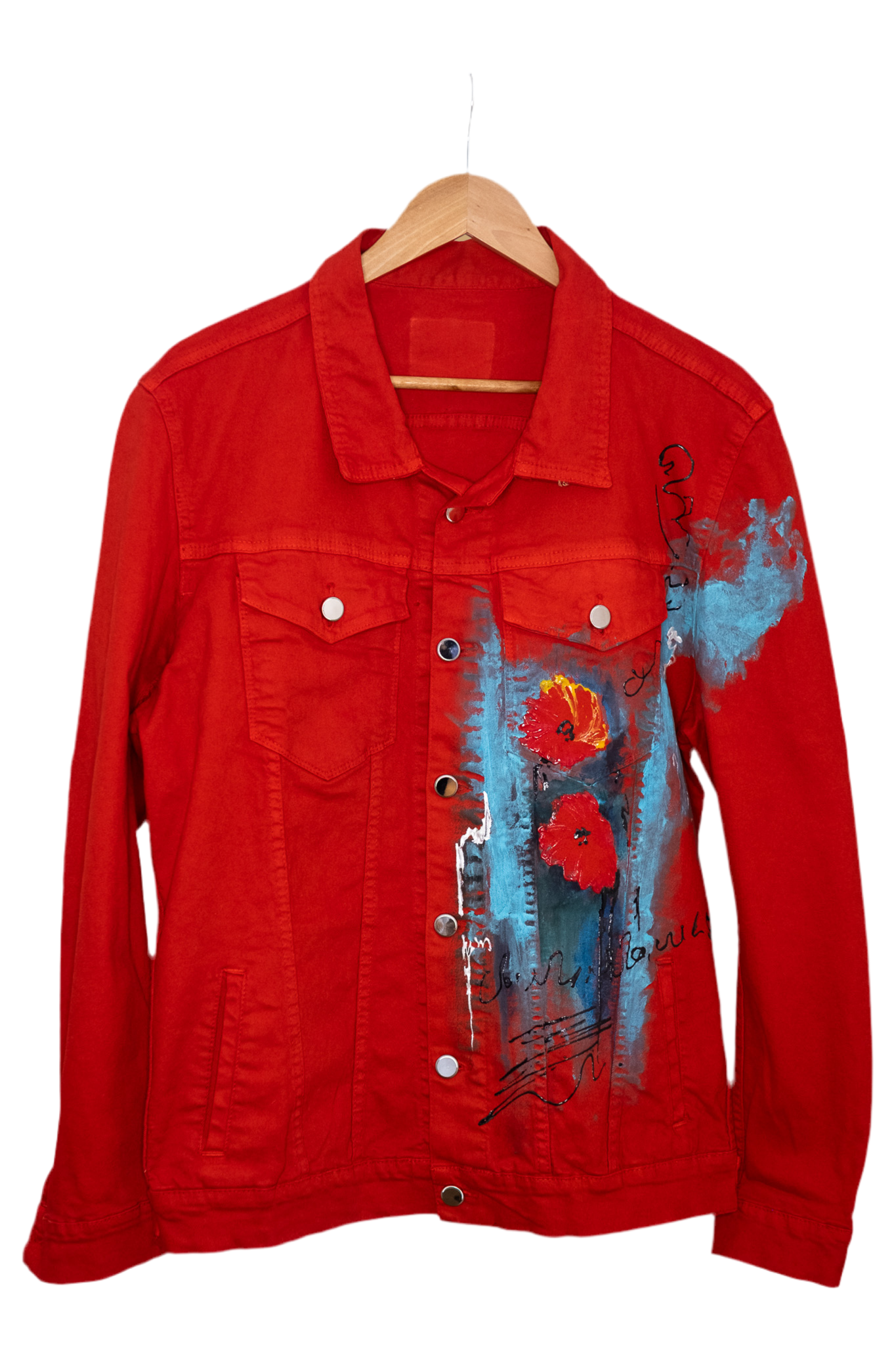 Penelope Hand-Painted Denim Jacket
