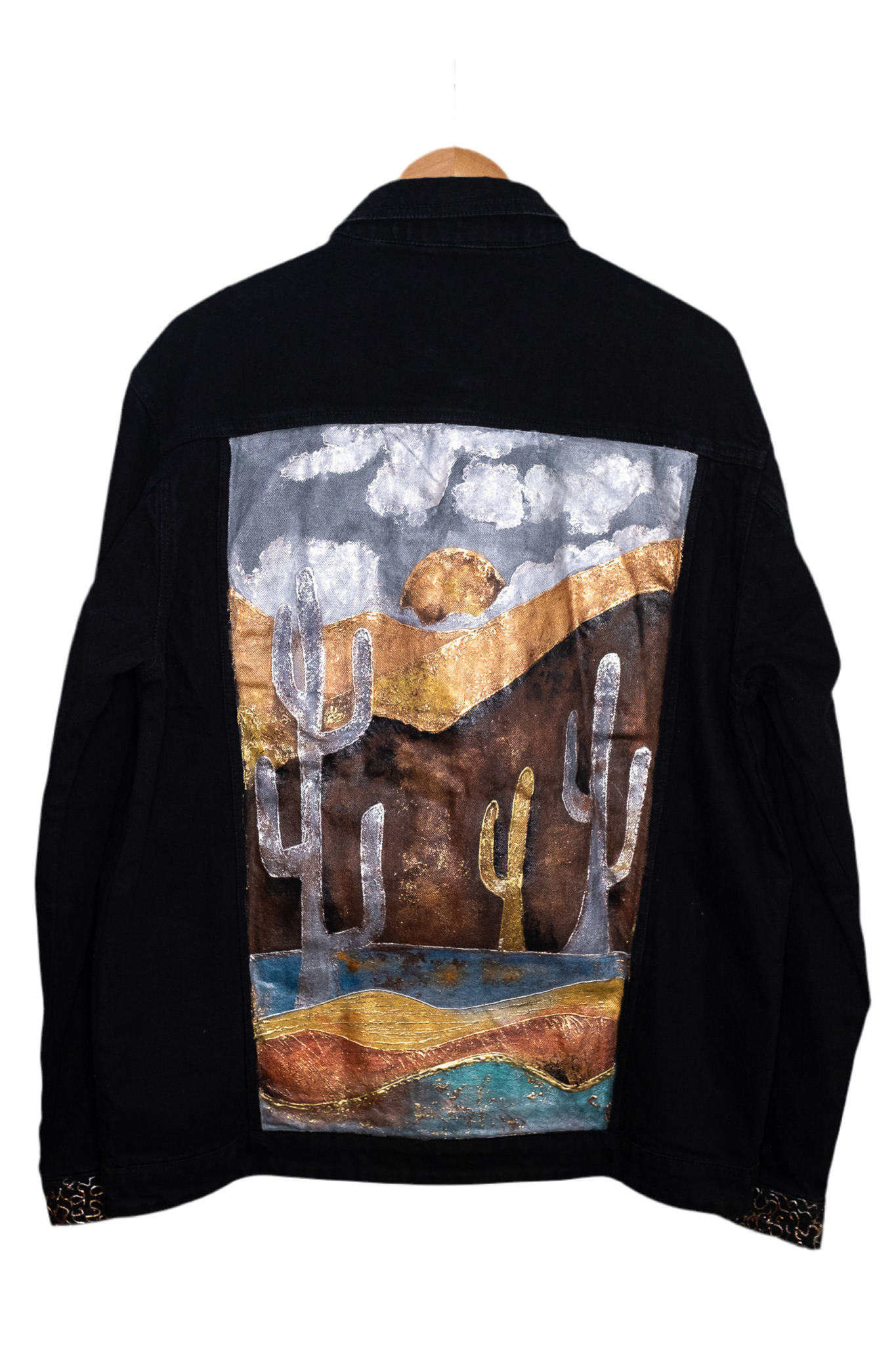 Desert Hand-Painted Denim Jacket