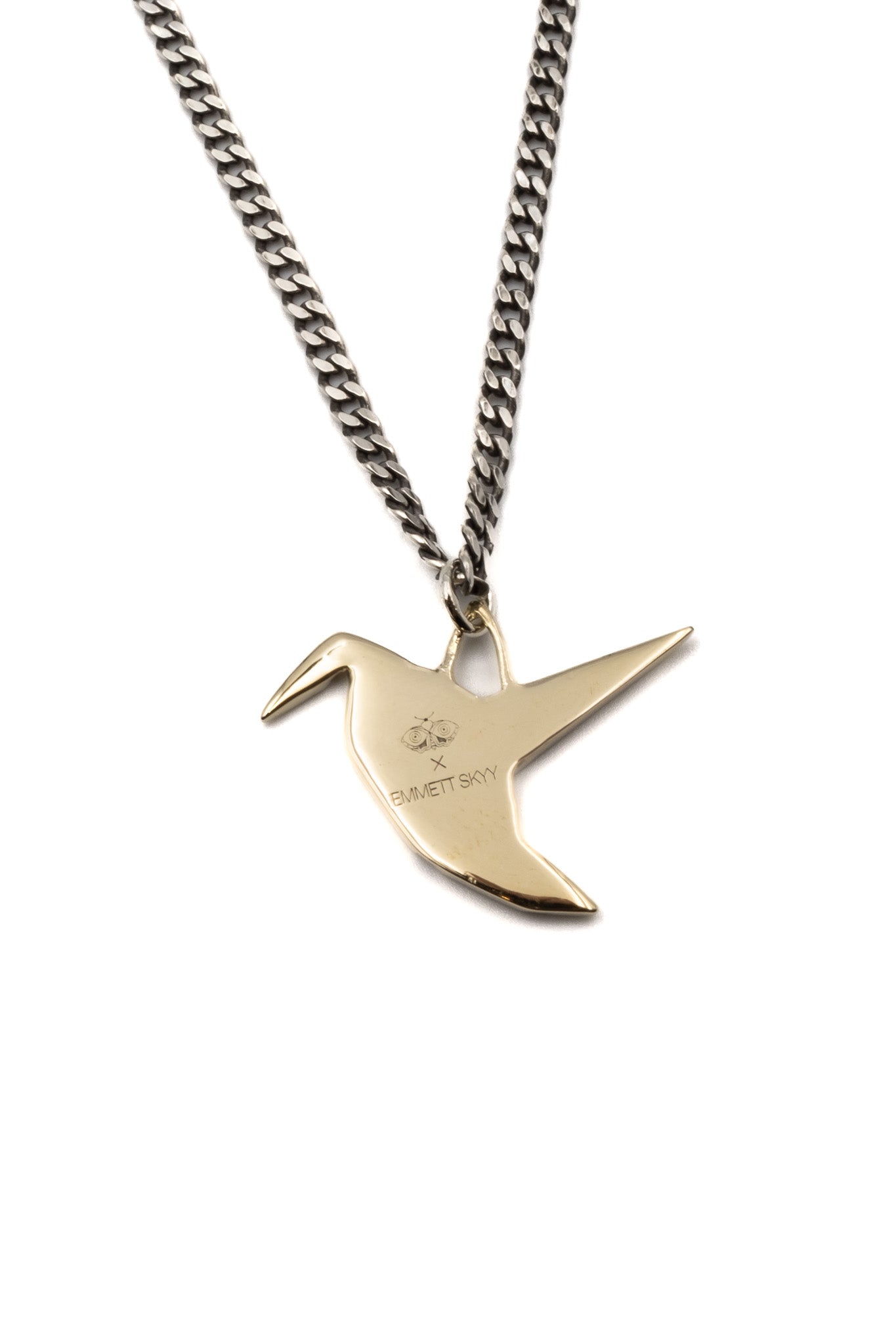 Hummingbird Pendant in Brass