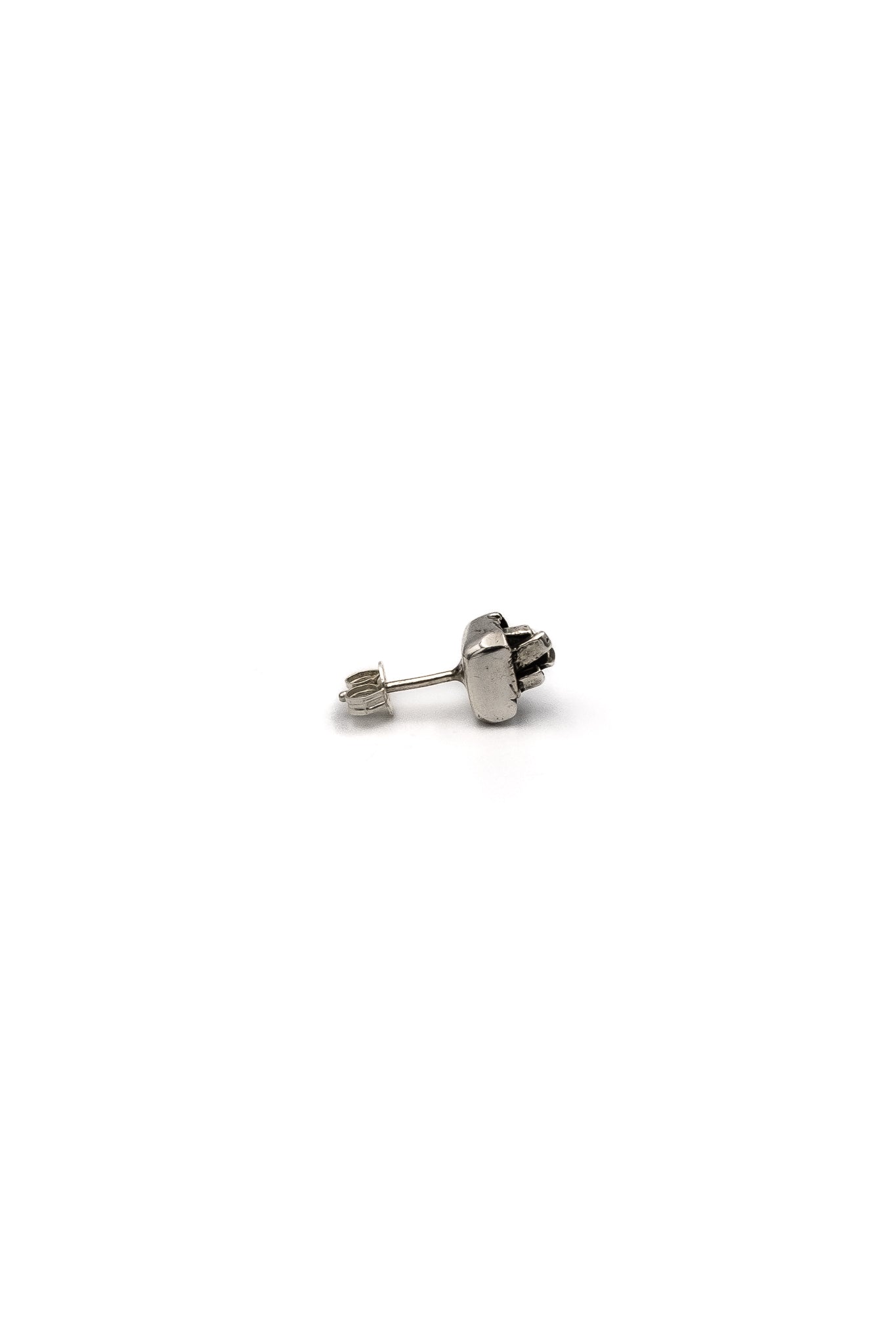 Crystals Stud Earrings in Silver