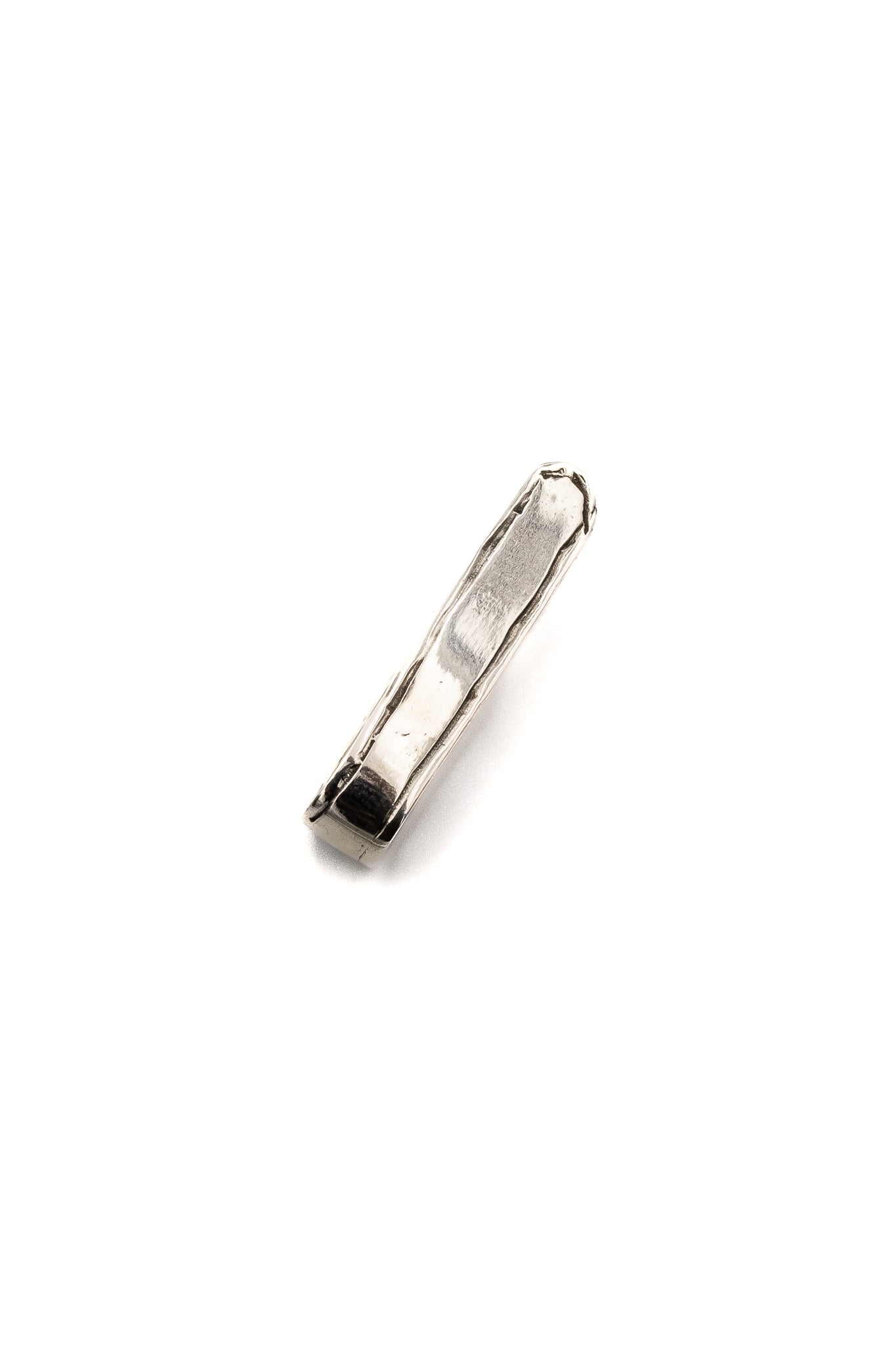 Nailed Belt Earrings in Silver