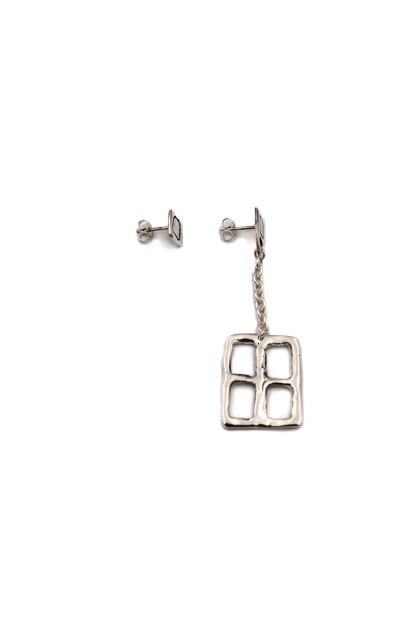 Window Earring Set in Silver