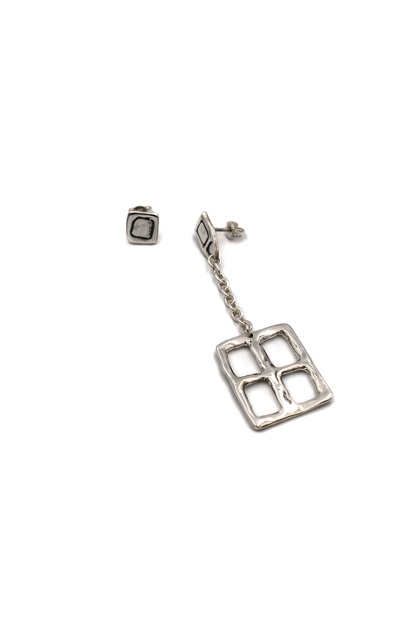 Window Earring Set in Silver
