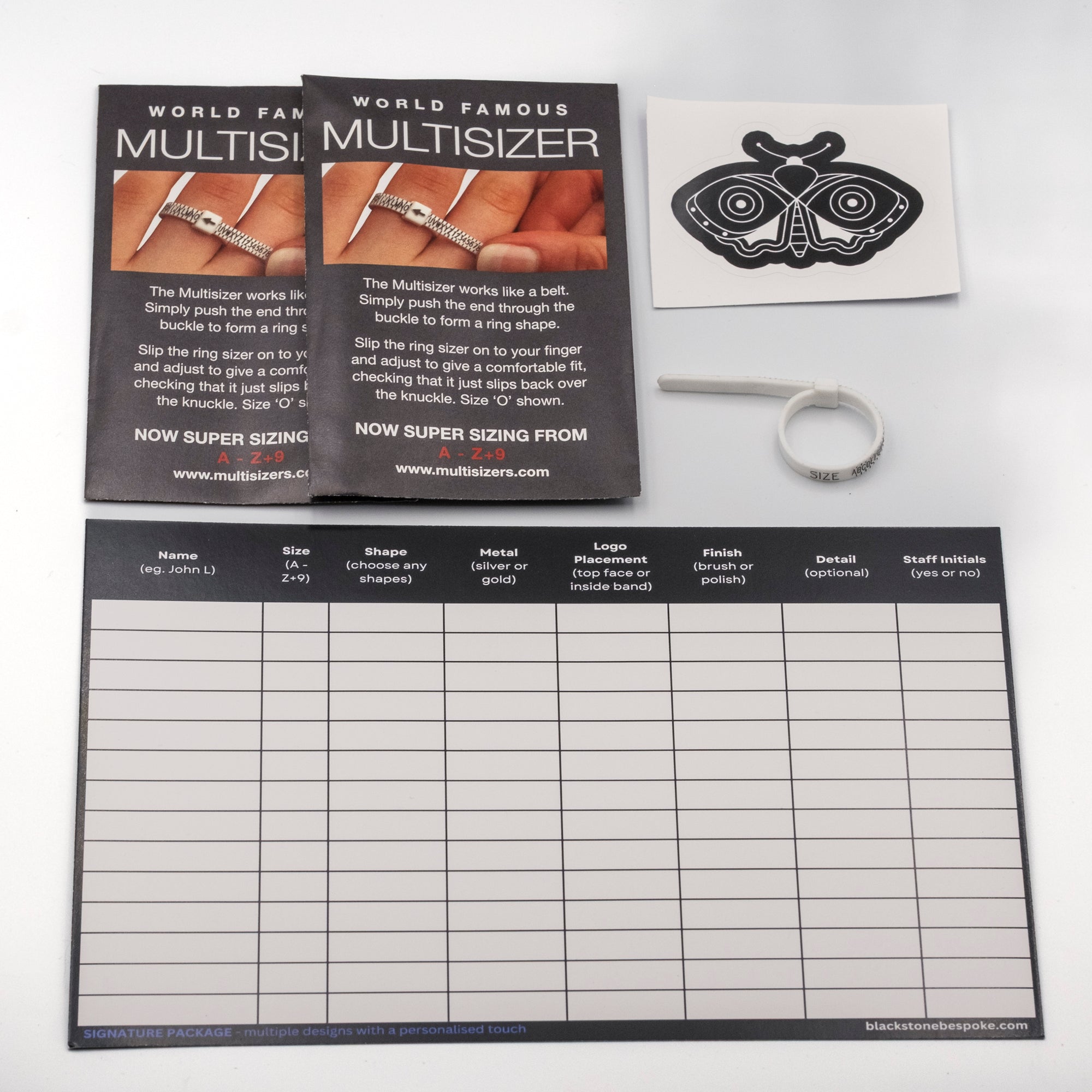 Custom Business Rings Sizing Kit