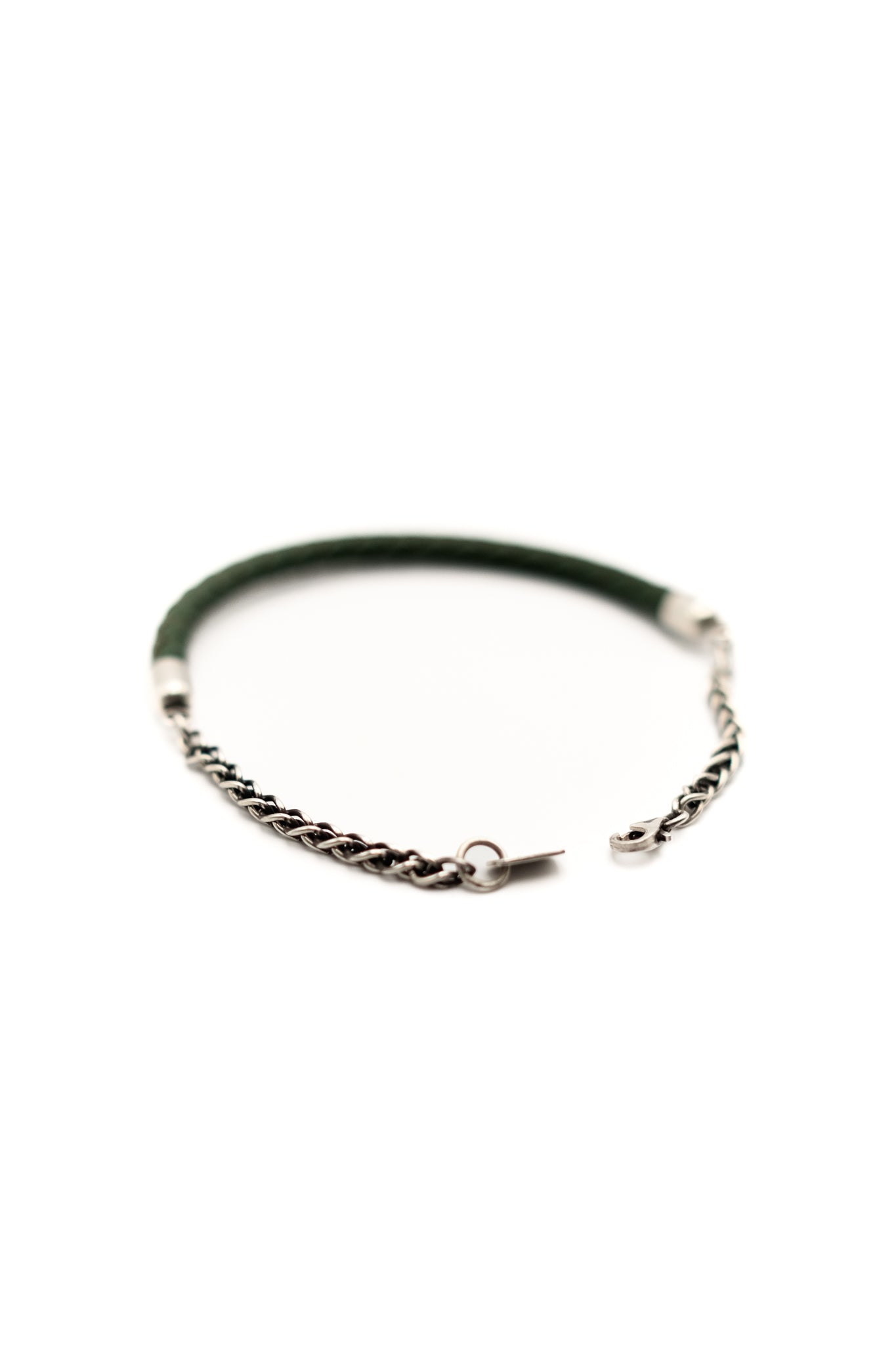 Wanderer Bracelet with Green Leather