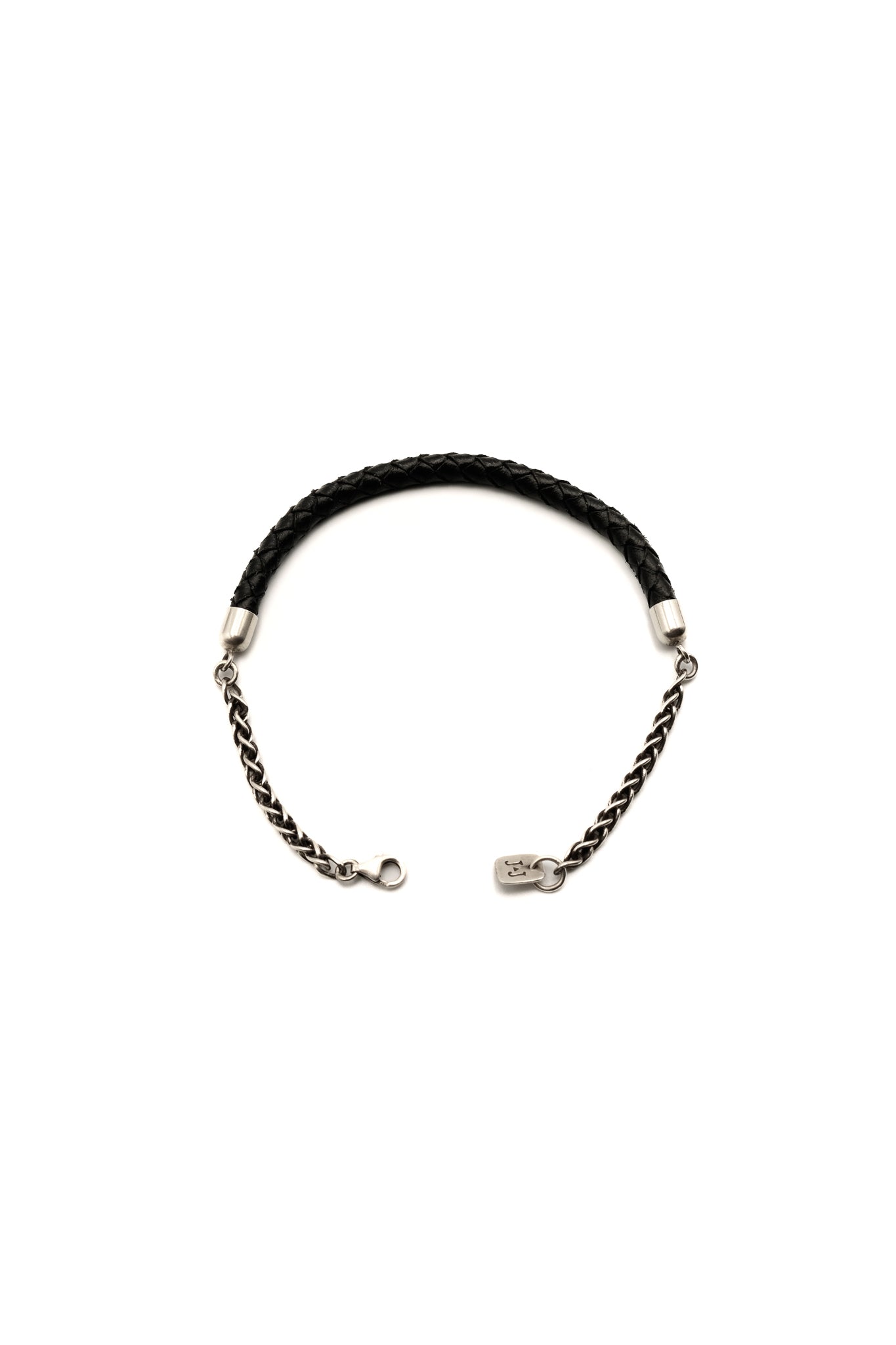 Wanderer Bracelet with Black Leather