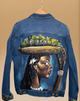 Caribe Hand-Painted Denim Jacket