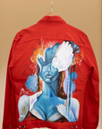 Gabriella Hand-Painted Denim Jacket