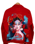 Penelope Hand-Painted Denim Jacket