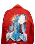 Gabriella Hand-Painted Denim Jacket