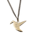 Hummingbird Pendant in Brass