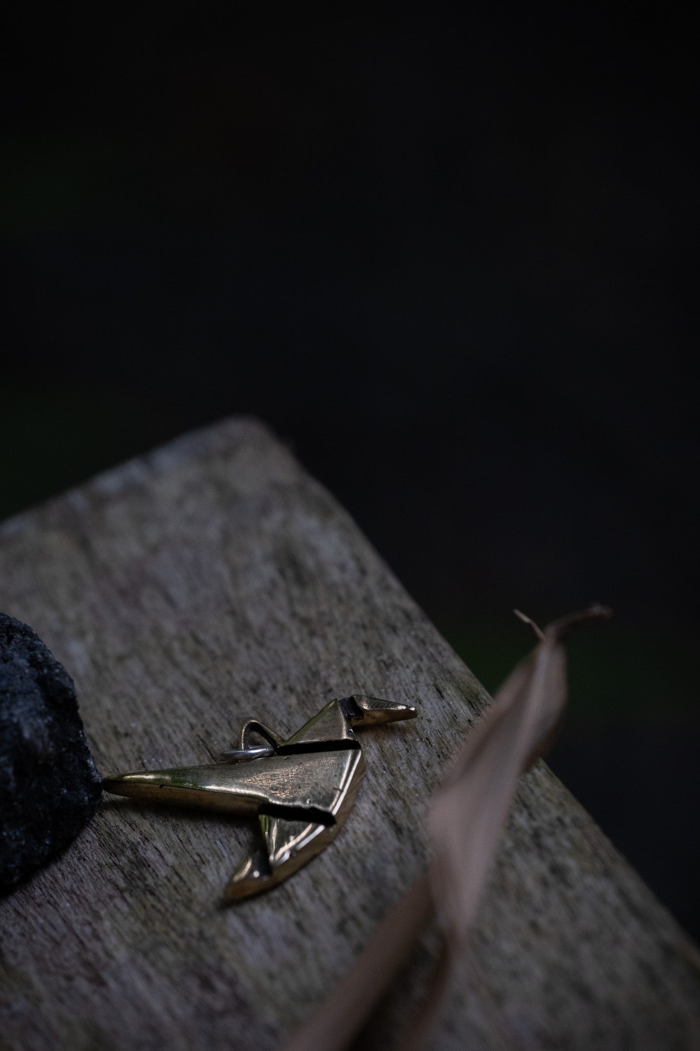 Hummingbird Pendant in Brass