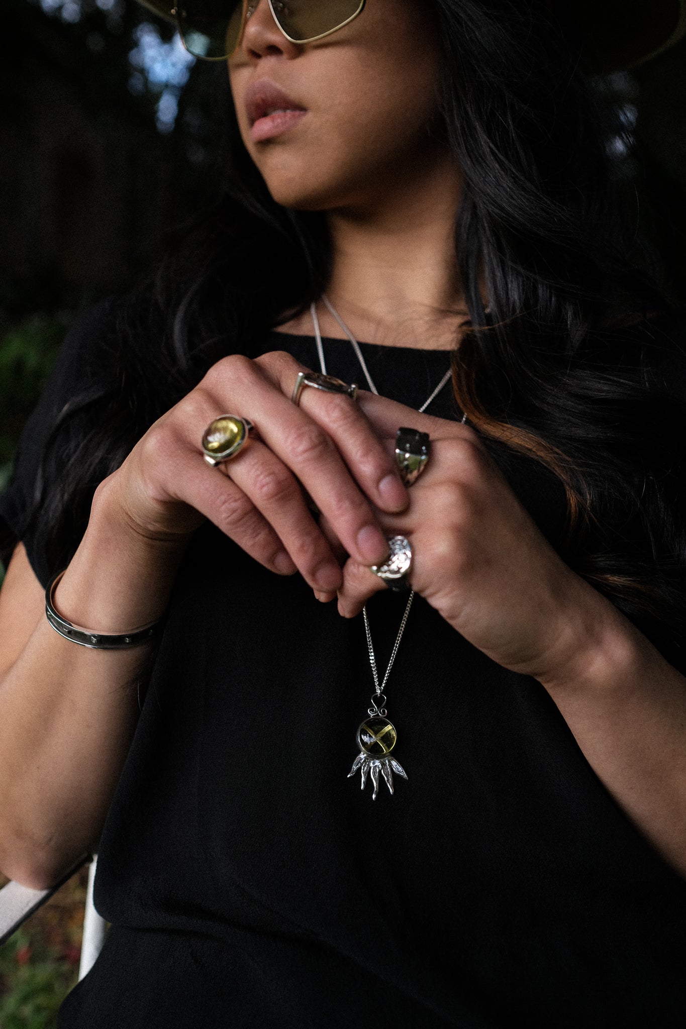 California 69 Pendant with Lemon Quartz