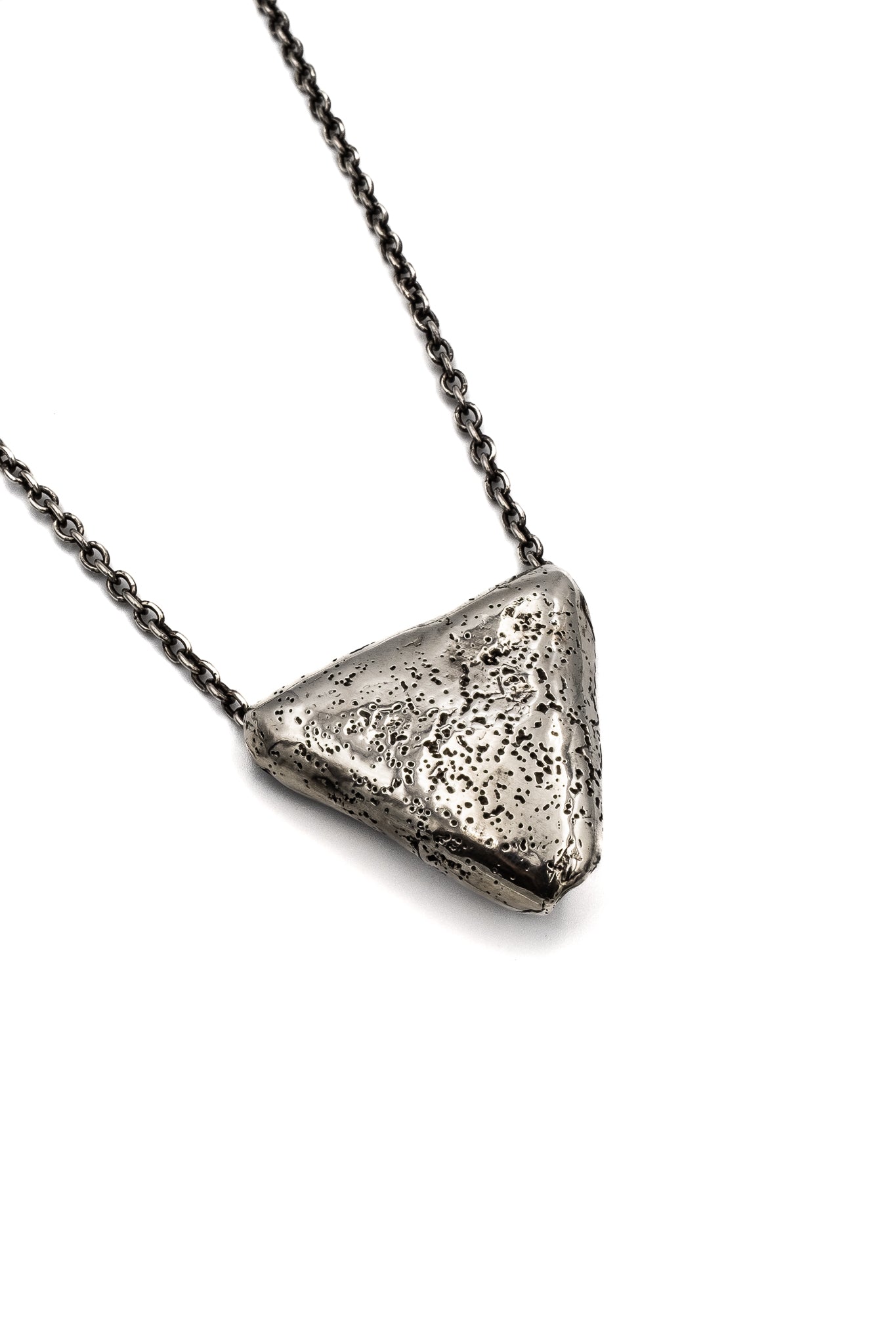 Crater Pendant in Silver