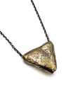 Crater Pendant in Brass