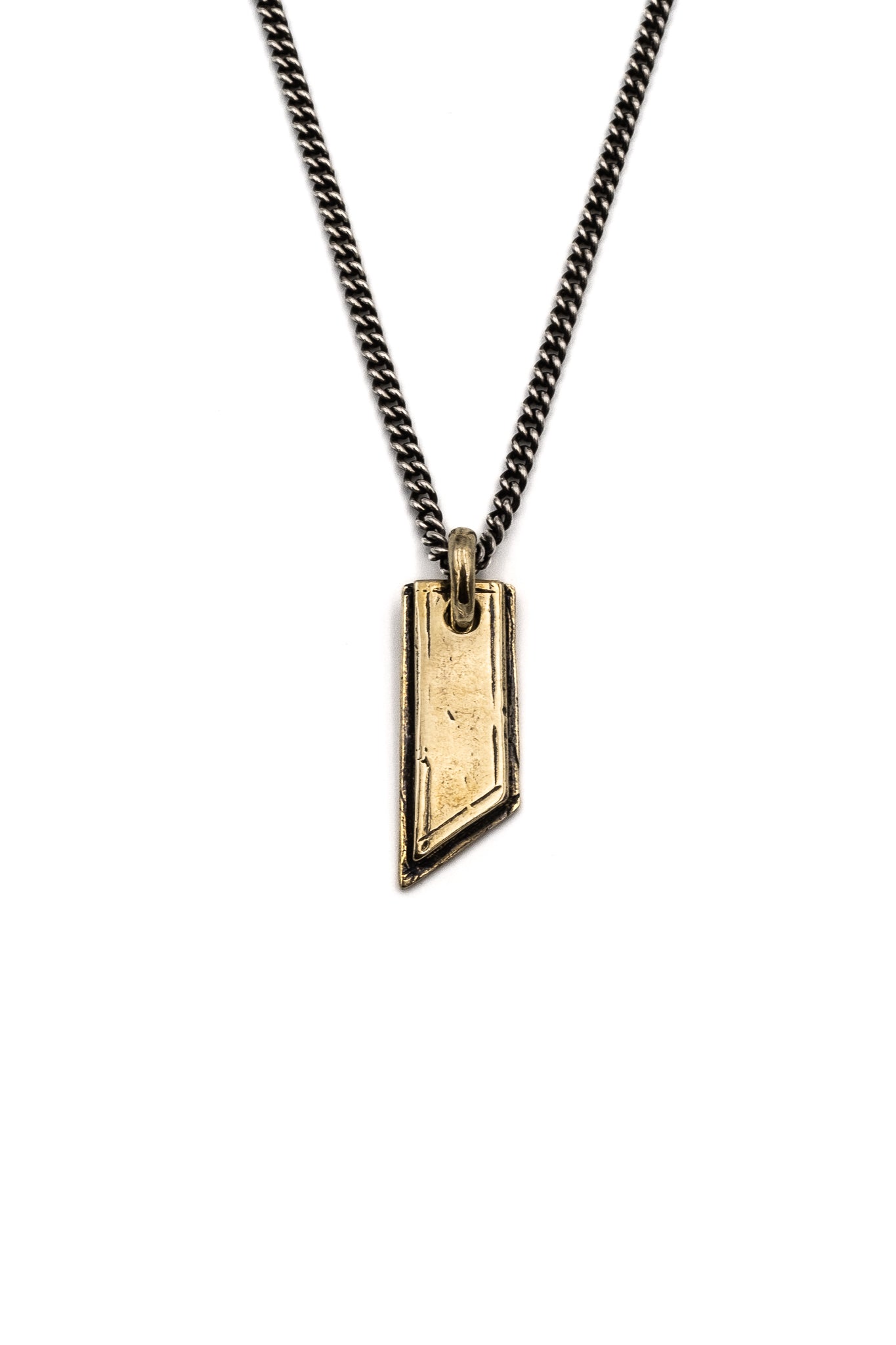 Ancient Flag Pendant in Brass