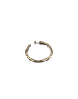 Nail Hoop Earrings in Brass