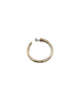 Nail Hoop Earrings in Brass