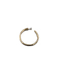 Nail Hoop Earrings in Brass