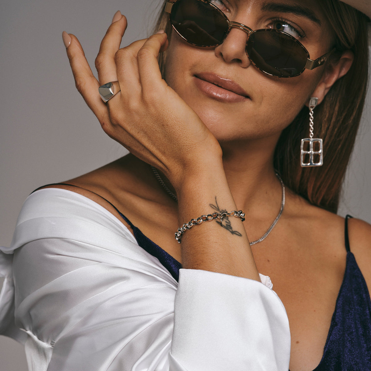 Belcher Chain Bracelet – sterling silver