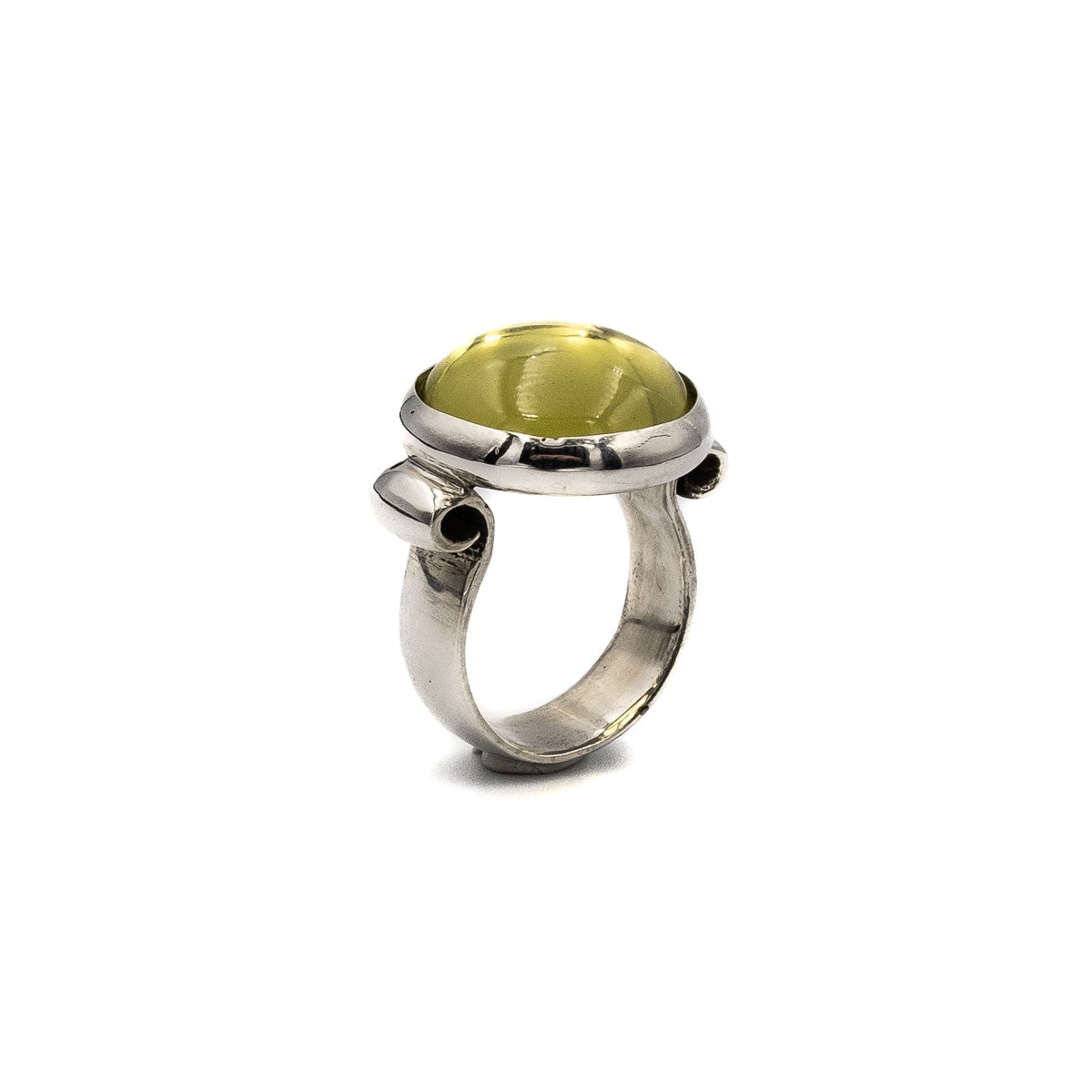 California 69 Ring with Lemon Quartz – sterling silver