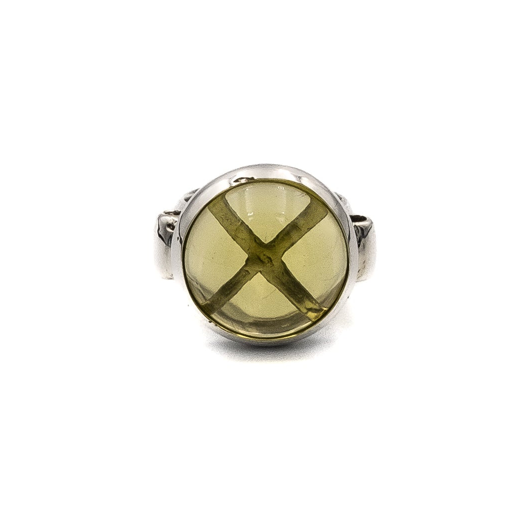 California 69 Ring with Lemon Quartz – sterling silver