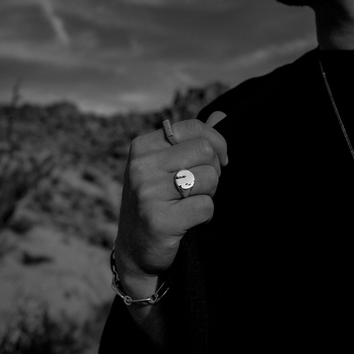 Canyon Ring (Circle) – sterling silver