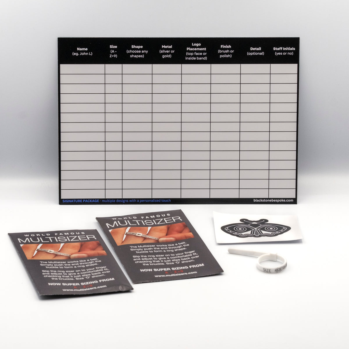 Custom Business Rings Sizing Kit