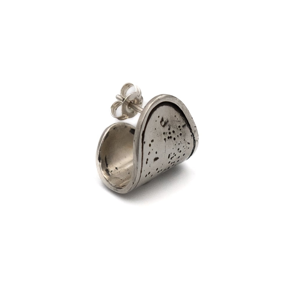 Emperor Cap Earrings – sterling silver