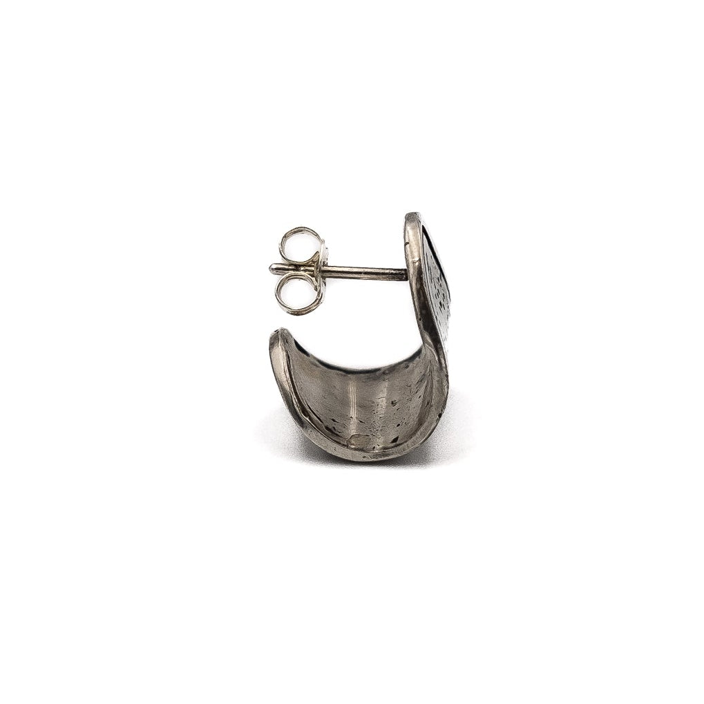 Emperor Cap Earrings – sterling silver