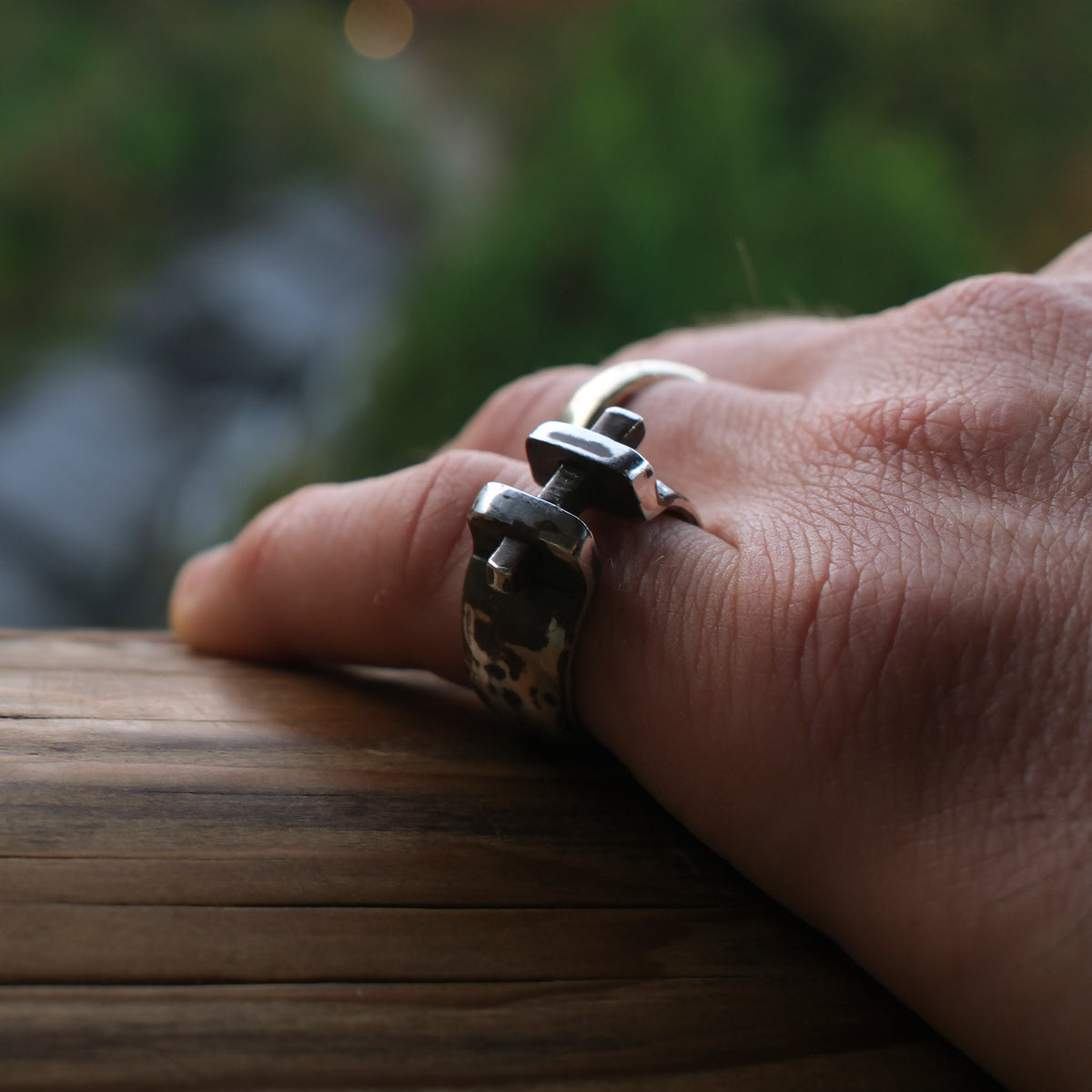 Japan Gate Ring – sterling silver