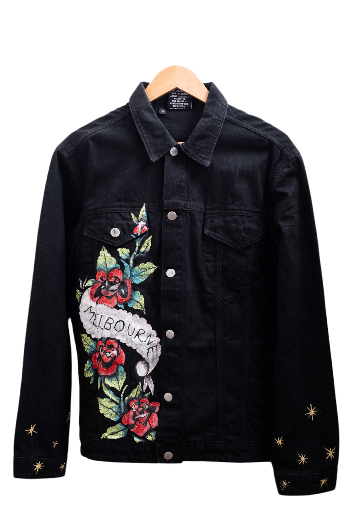 Love Melbourne Hand-Painted Denim Jacket