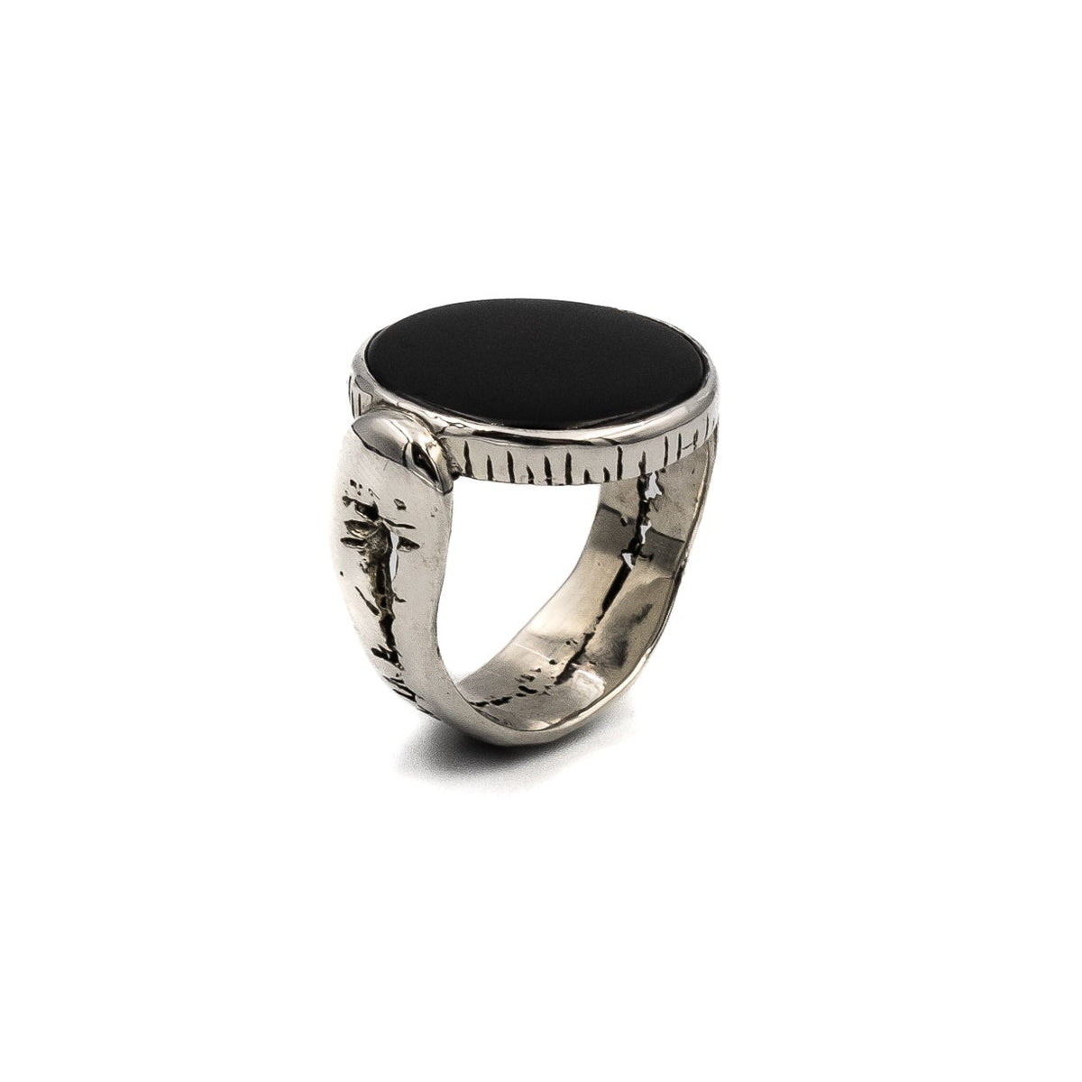 Marauder Signet Ring with Black Onyx – sterling silver