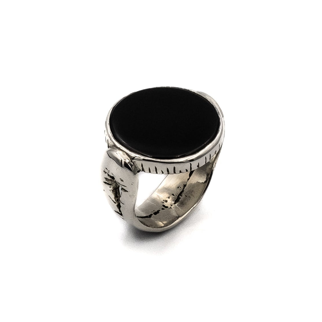 Marauder Signet Ring with Black Onyx – sterling silver