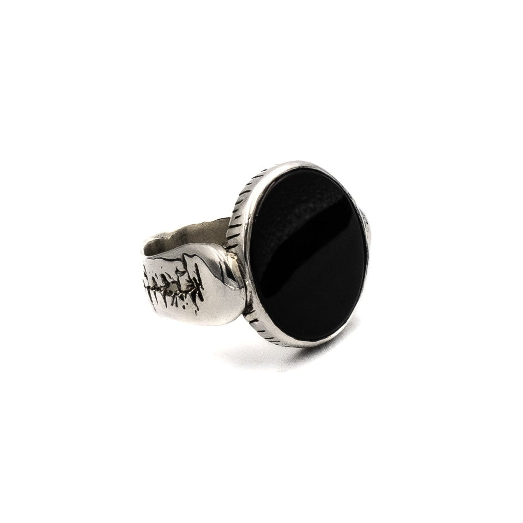 Marauder Signet Ring with Black Onyx – sterling silver