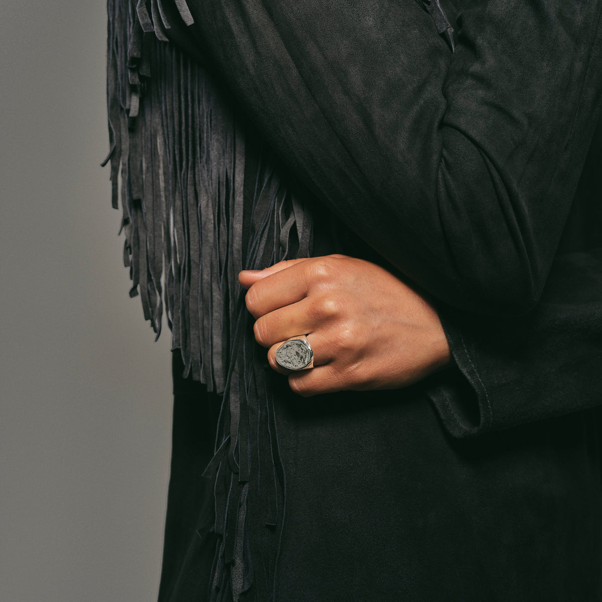 Medallion Ring – sterling silver