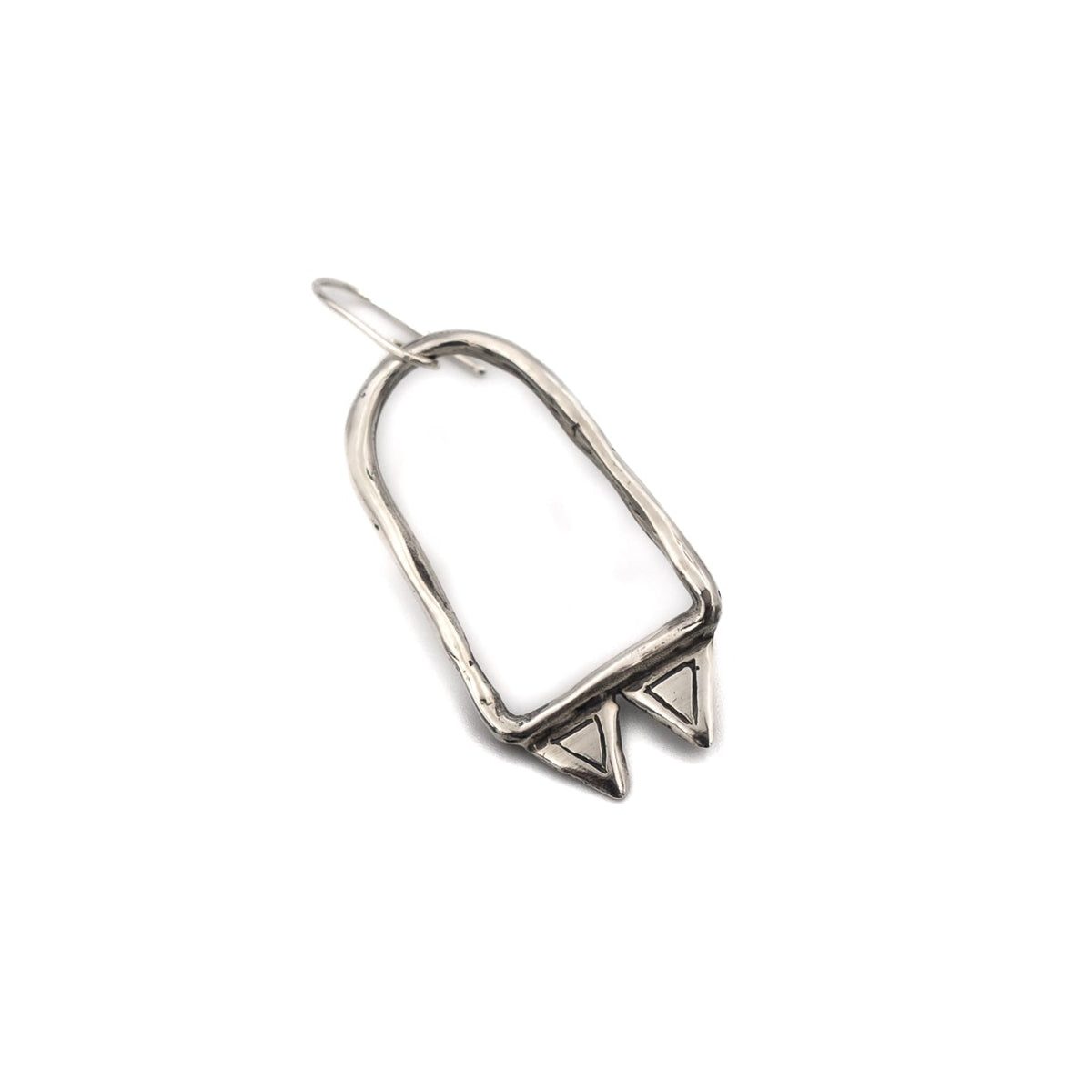 Pyramid Chamber Earrings – sterling silver