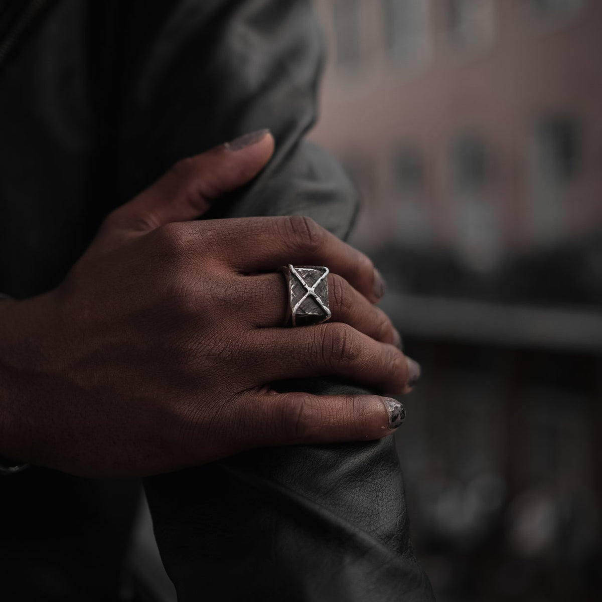 Ruins Relic Ring – sterling silver