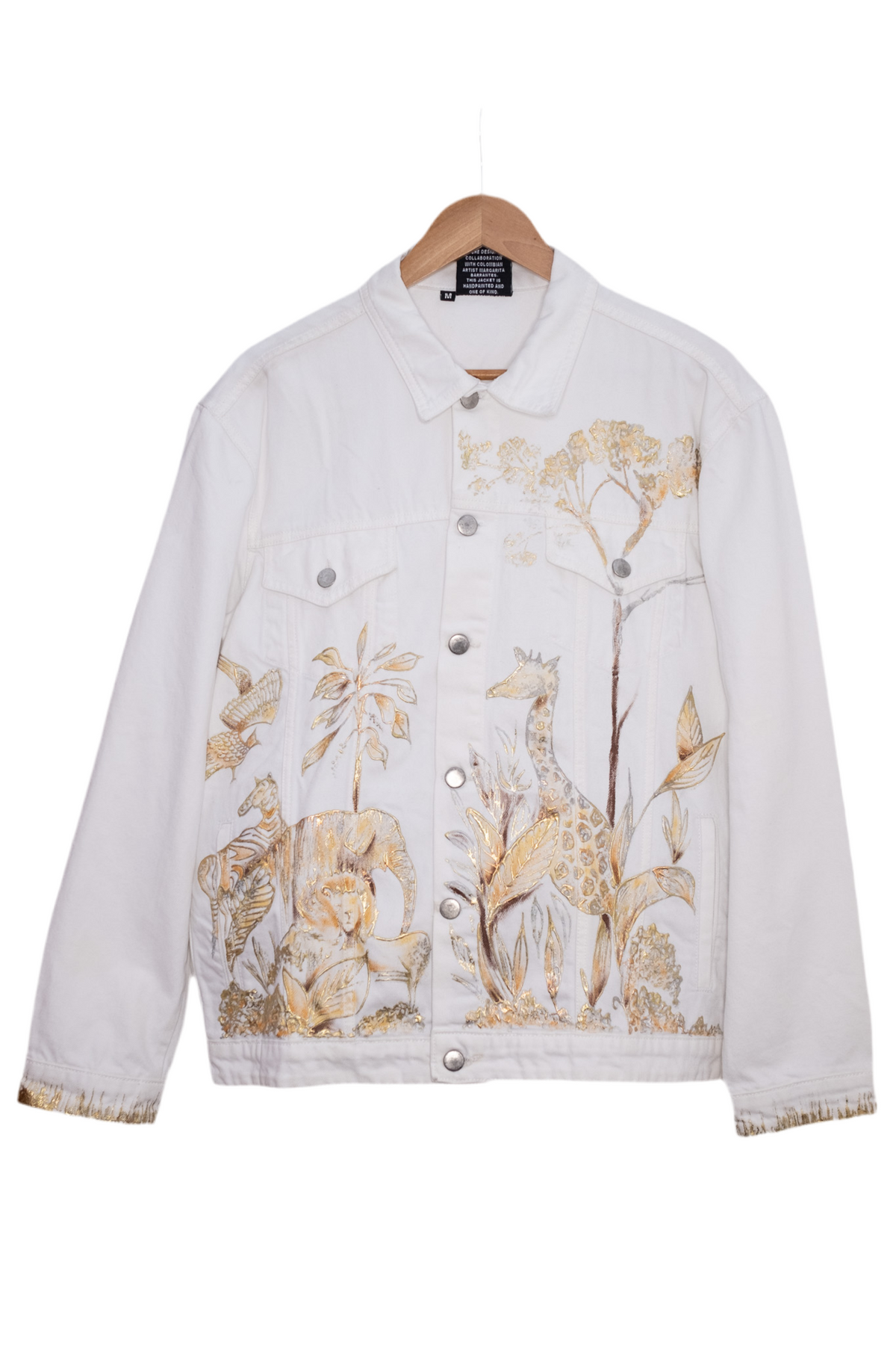 Safari Hand-Painted Denim Jacket