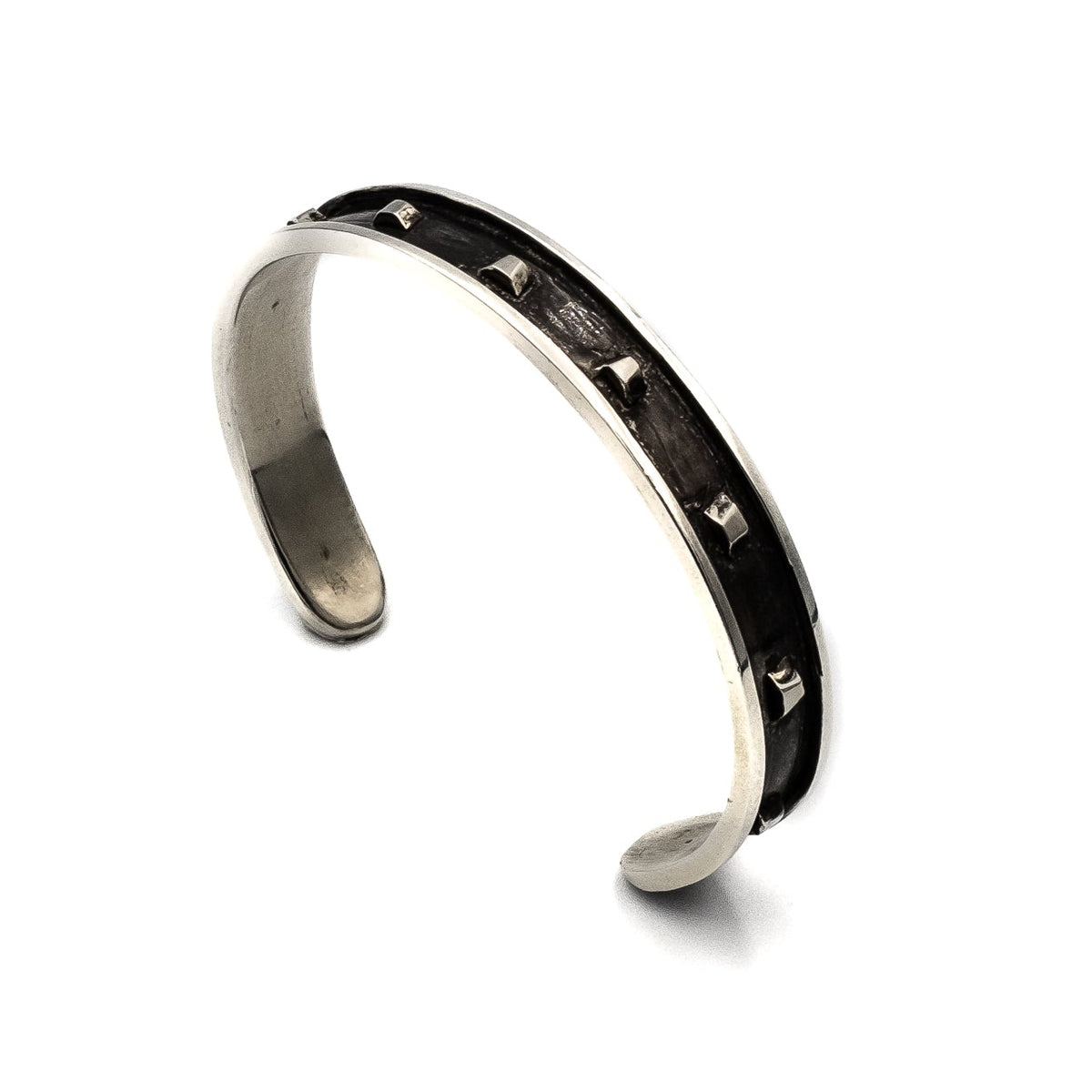 Studded Recondite Cuff – sterling silver