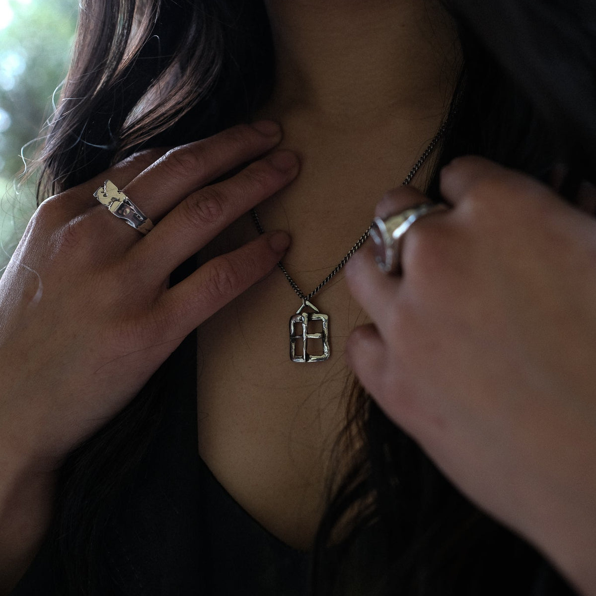 Window Faith Pendant – sterling silver