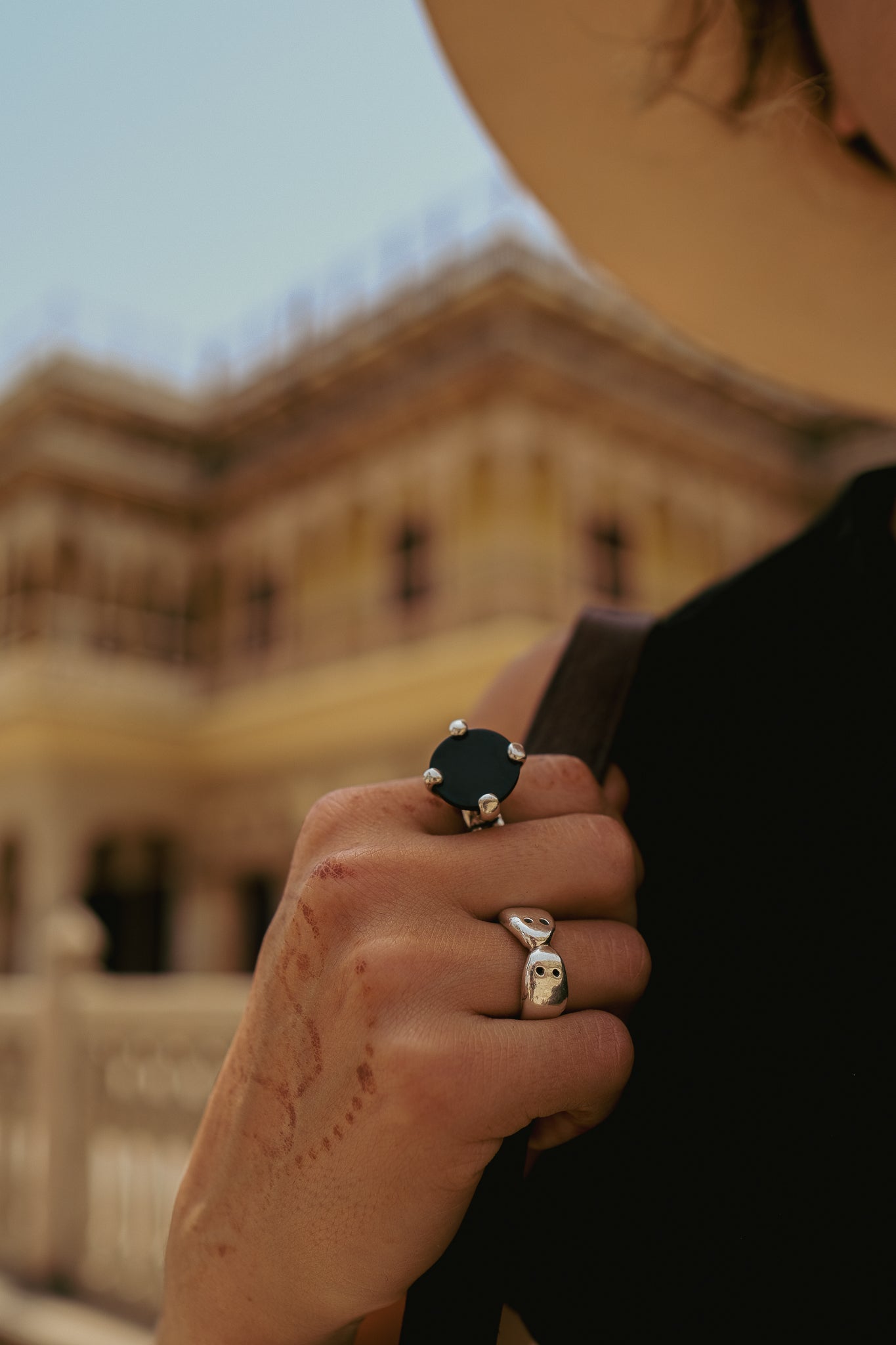 Alexandra Ring with Black Onyx Stone