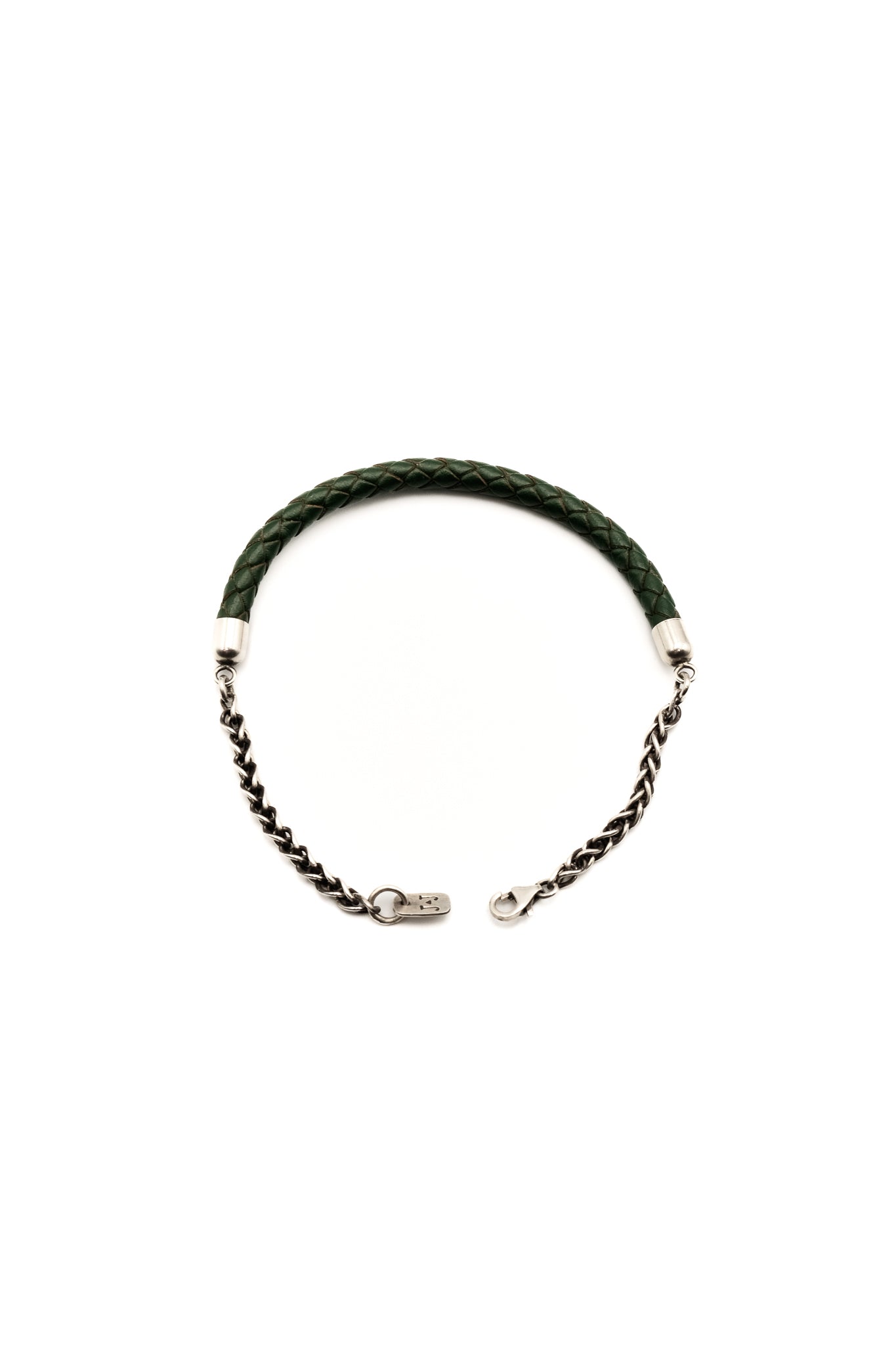 Wanderer Bracelet with Green Leather