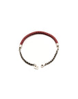 Wanderer Bracelet with Red Leather