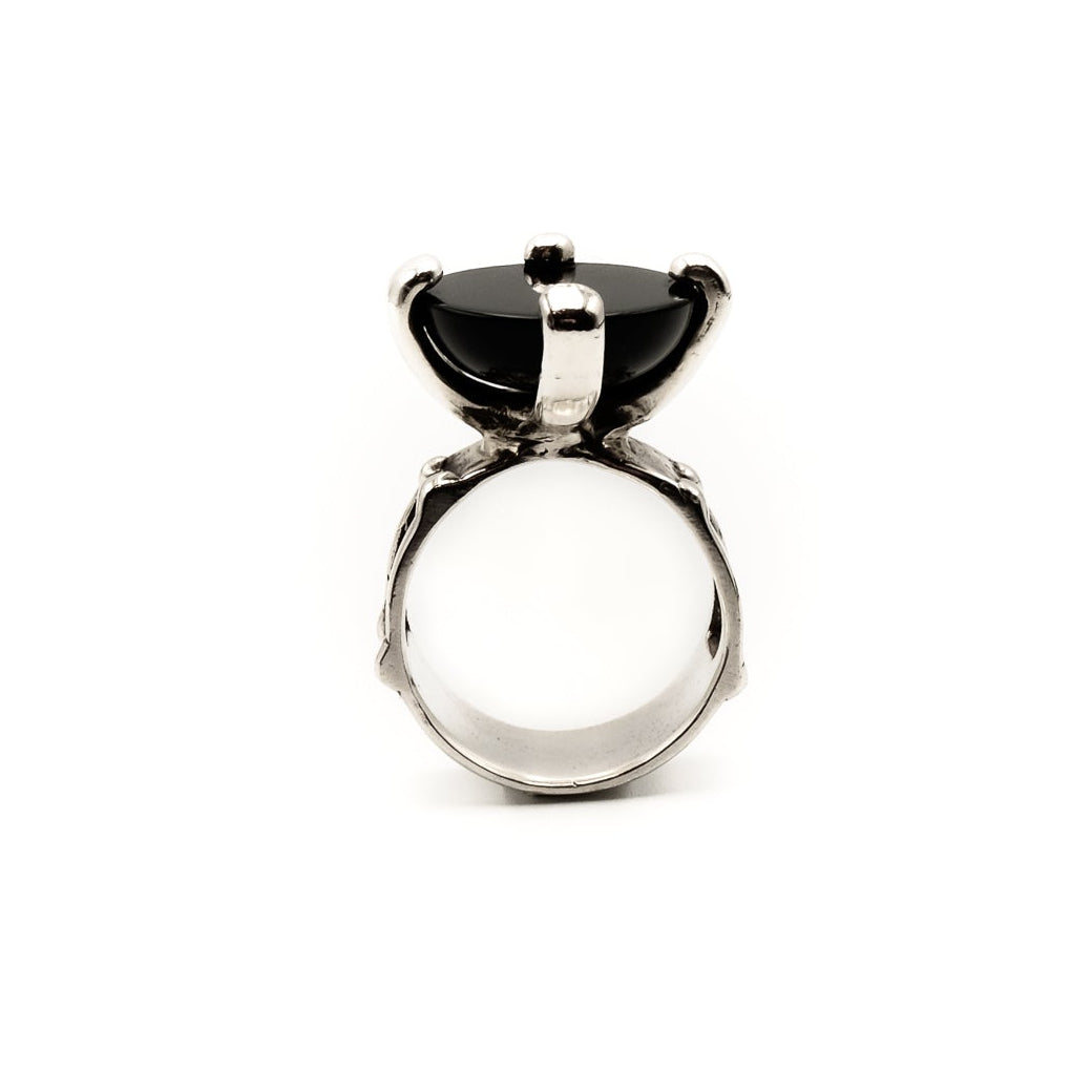 Alexandra Ring with Black Onyx Stone