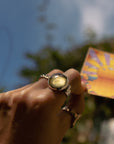 California 69 Ring with Lemon Quartz